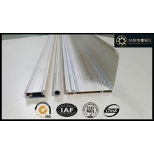 Aluminium Curtain Track Profile for Window Blinds with Wood Color